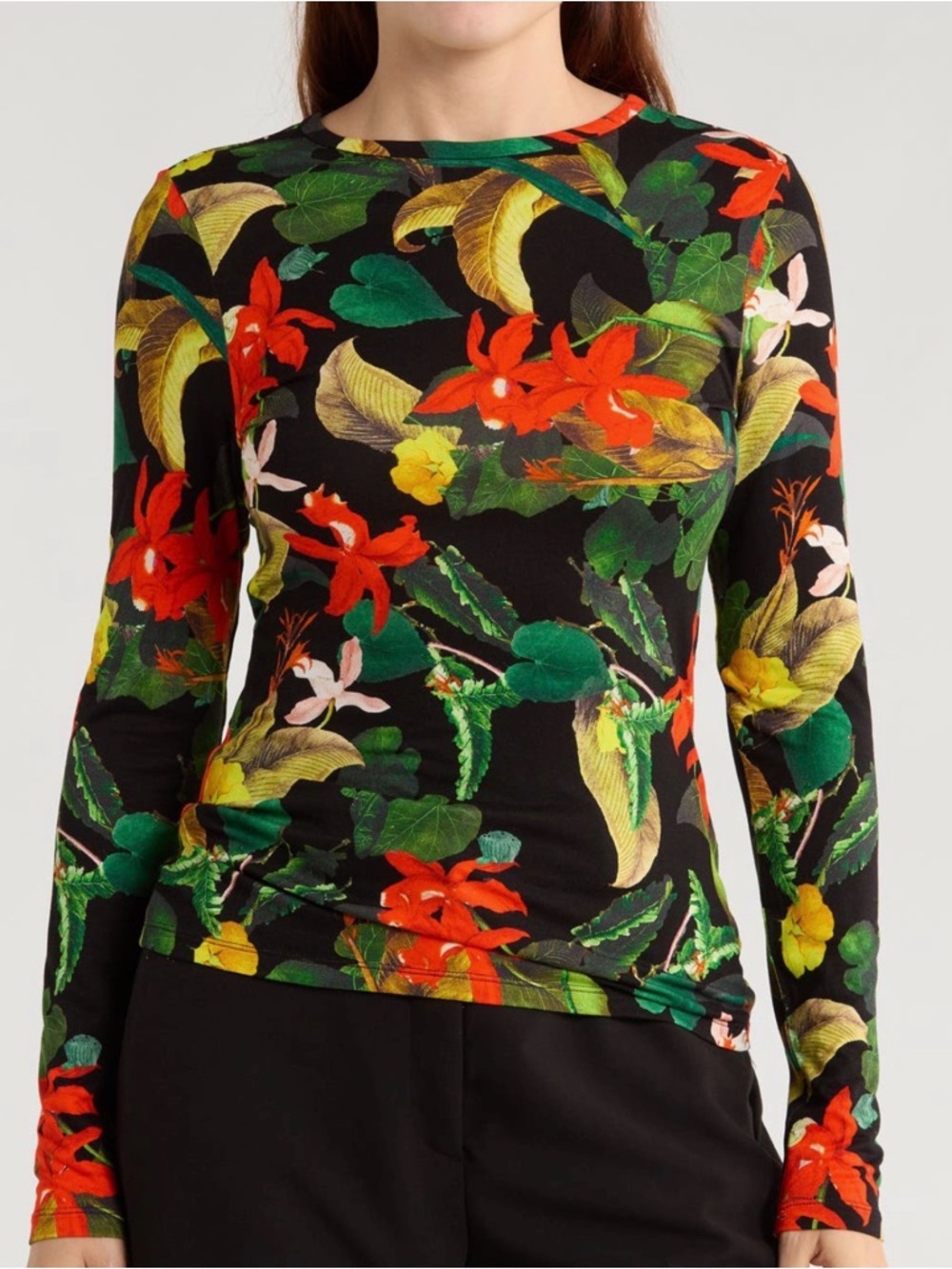 Alice + Olivia Delaina long sleeve top